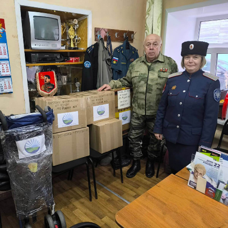 Очередная партия гуманитарной помощи жителям Донбасса и военному госпиталю